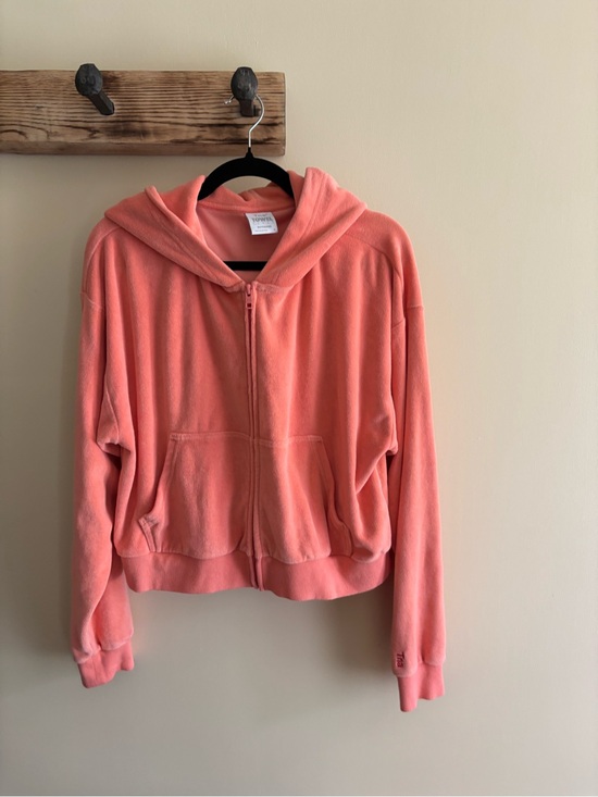 TNA Tops - 43.) TNA / Towel / Boyfriend Coral Zip-Up Hoodie - Oversized